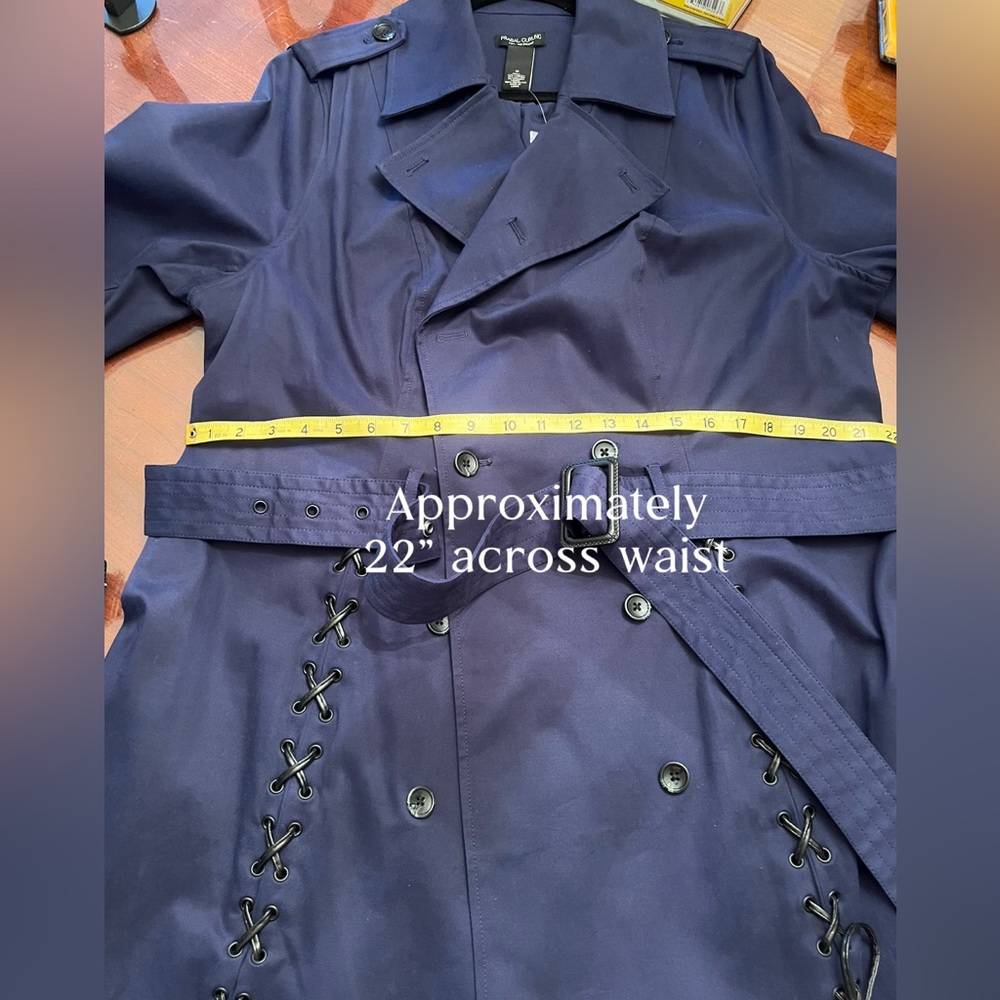 Lace-Up Detail Trench Coat by Prabal Gurung for Lane Bryant - Picture 5 of 12